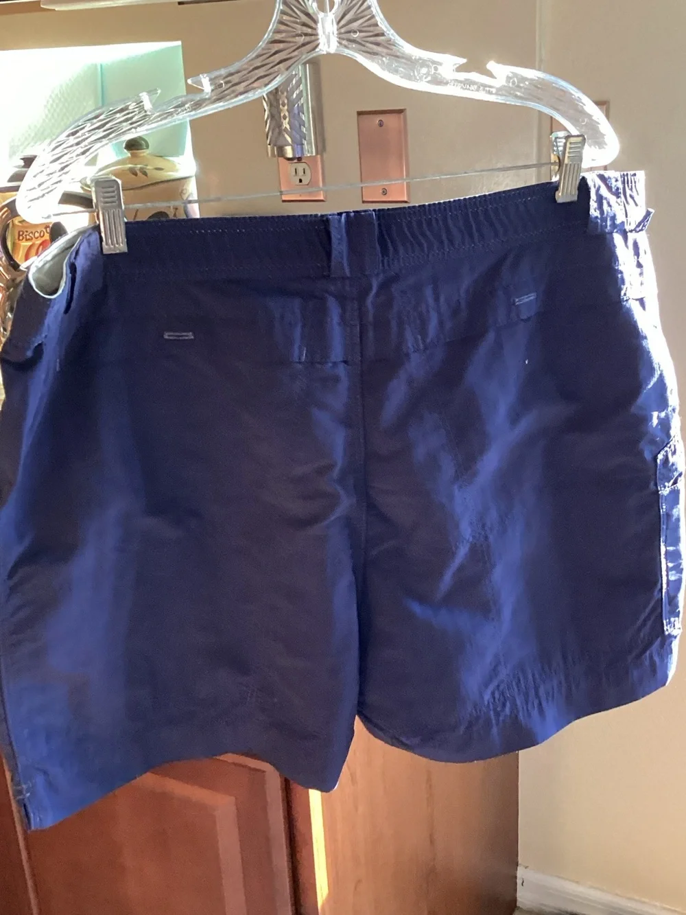 Men's Navy Cargo Shorts with Front Utility Pockets